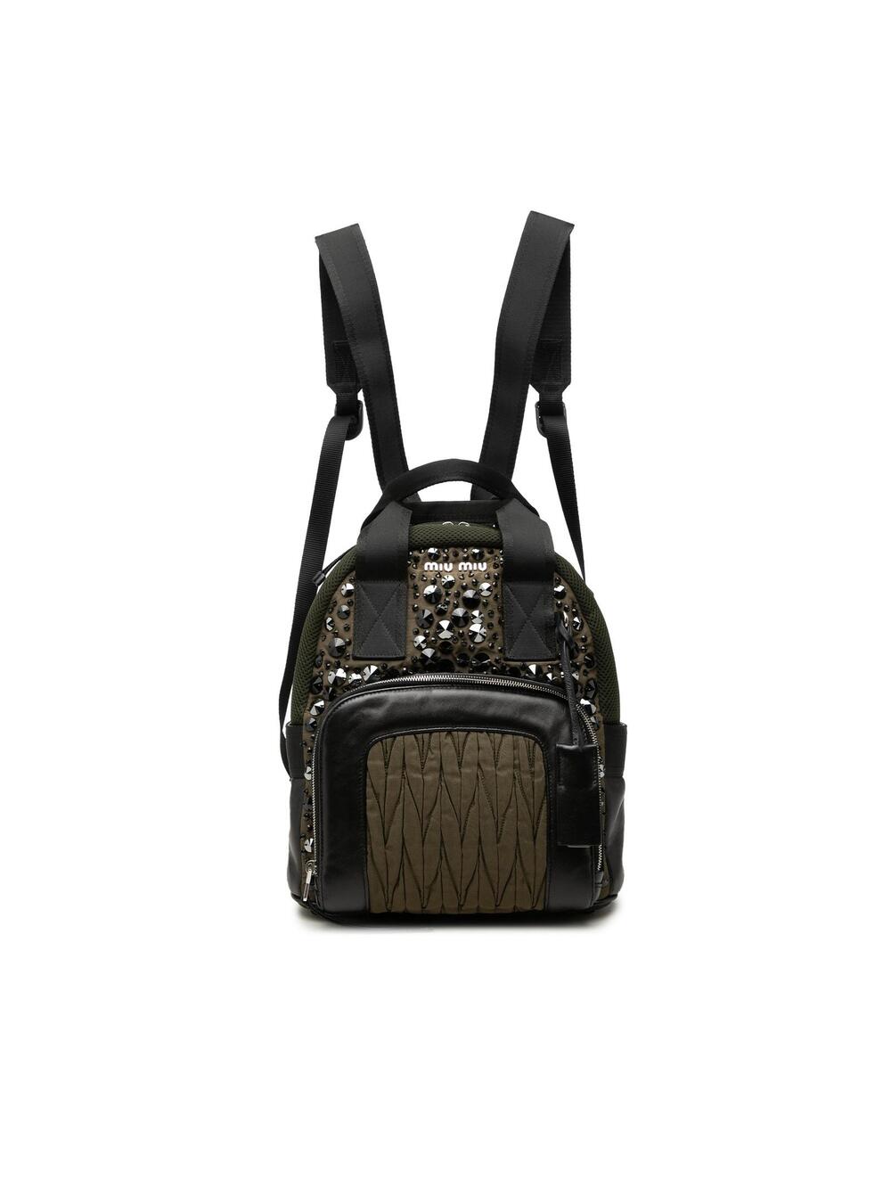 Miu Leather Trimmed Crystal #367587M57B